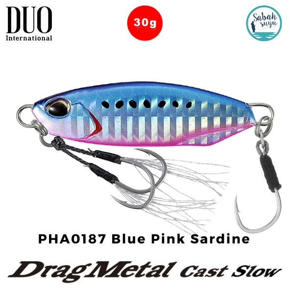 Duo Drag Metal Cast Slow Jig 30gr. PHA0187 Blue Pink Sardine ürün görseli 1