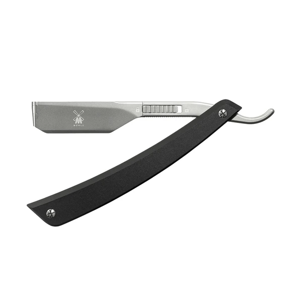 MÜHLE RMW 6 tıraş makinesi Meraklısı Pro - paslanmaz çelik - profesyonel ıslak tıraş aleti siyah, katlanabilir - yarım değiştirilebilir bıçaklar için ürün görseli 1