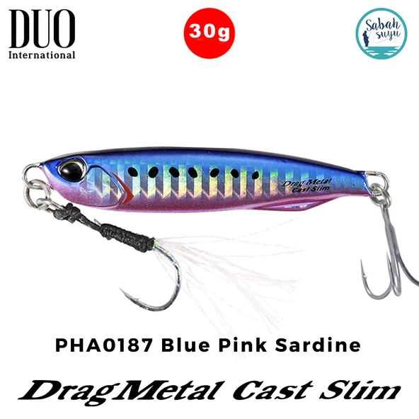 Duo Drag Metal Cast Slim Jig 30gr. PHA0187 Blue Pink Sardine ürün görseli 1