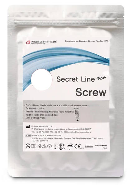 Secret line PDO iple kaldırma/yüz tüm vücut kaldırma vidası tip 50 ürün görseli 1