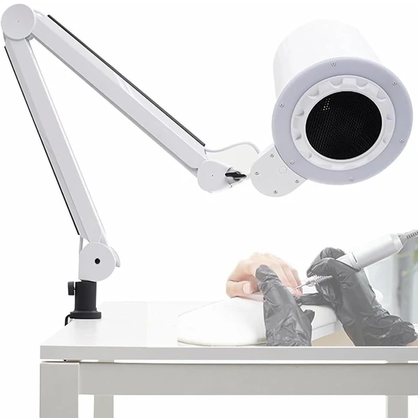 SDTOOP Tırnak Toz Toplayıcı Fan, 10 Seviye Ayarlanabilir Hız, Herhangi Bir Tırnak Parlatma için Güçlü Nail Art Manikür Aracı, 90° Çok Açılı Ayar ürün görseli 1