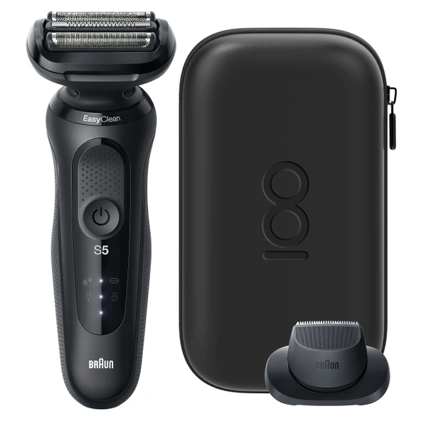 Braun Series 5 50 Design Edition Tıraş Makinesi, Siyah, Braun'un 100 Yılı ürün görseli 1