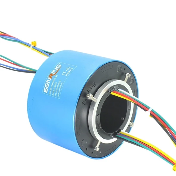 İletken Kayma Halkası, Delik Boyutu 50mm, 2A/5A/10A, Akım 2-24 Devre, Açık Delikten, Çoklu Konfigürasyonlar (50x119mm, 2 Kanal, 5A)(50x119mm 4CH 5A) ürün görseli 1