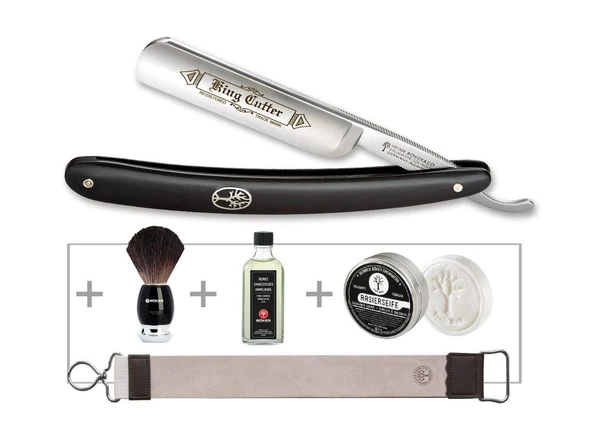 Böker Manufaktur Solingen Tıraş Seti, Siyah, Tek Beden, 141524SET ürün görseli 1