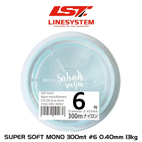 Linesystem Super Soft Mono Misina #6 0.40mm 13kg. 300mt. ürün görseli 1