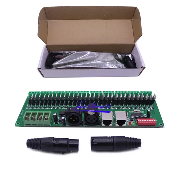TADZKKIWM DMX512 RGB RGBW LED Denetleyici 3/4/6/12/24CH 30CH 30 Kanal 2A 3A 5A Dekoder Dimmer Sürücüsü 5050 RGB RGBWW LED Şeritler (30ch Çıplak Kart) ürün görseli 1