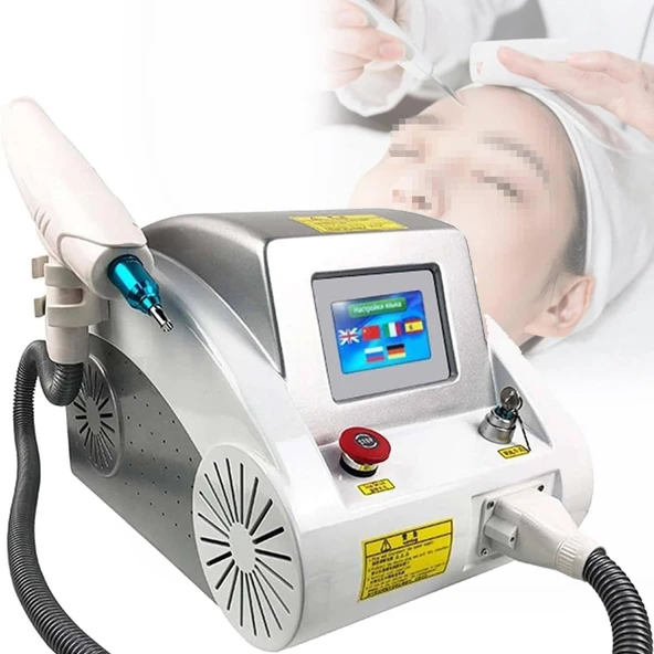 Profesyonel Dövme Silme Cihazı, Pigment Lekesinin Giderilmesi için Pikosaniye Lazer Teknolojisi, LED Ekranlı Kaş Tüy Alma Cihazı, 1064Nm, 532Nm, 1320Nm ürün görseli 1