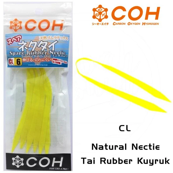 COH Natural Necktie Tai Rubber Kuyruk - CL ürün görseli 1