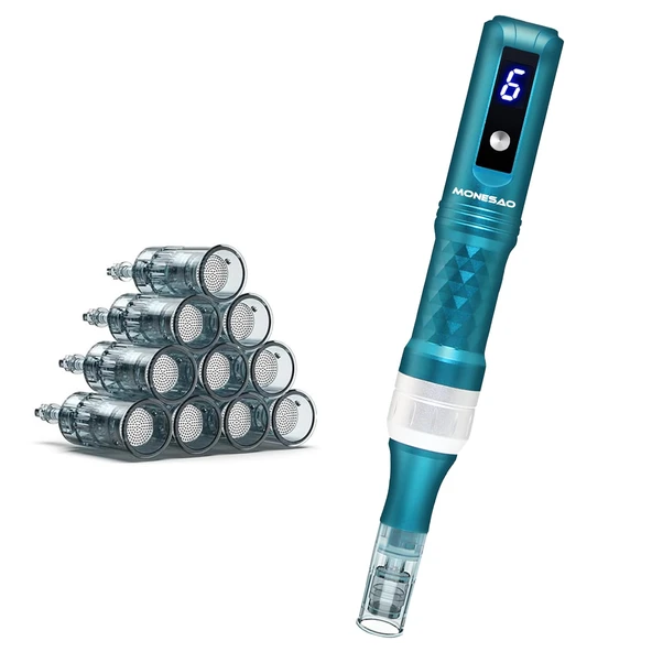 MONESAO Microneedling Microneedle Cilt Bakımı Güzellik Seti Yüz Saç Sakal Aracı ürün görseli 1