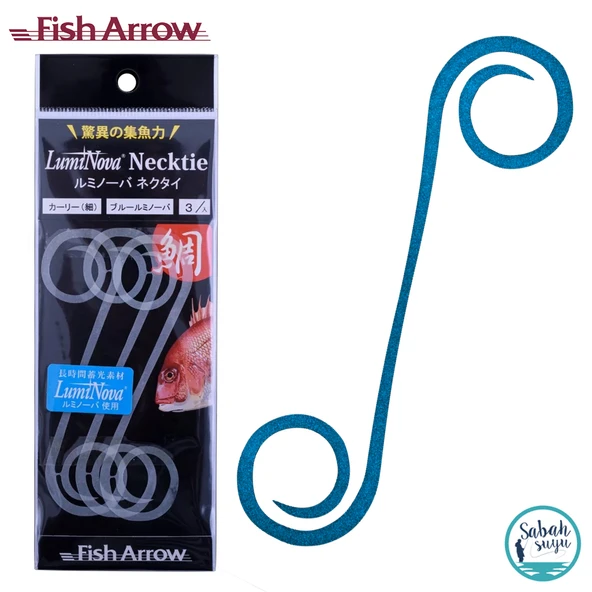 Fish Arrow LumiNova Curly Necktie Blue Glow (5 Adet) ürün görseli 1