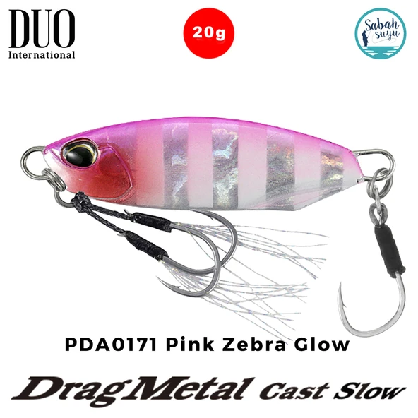 Duo Drag Metal Cast Slow Jig 20gr. PDA0171 Pink Zebra Glow ürün görseli 1