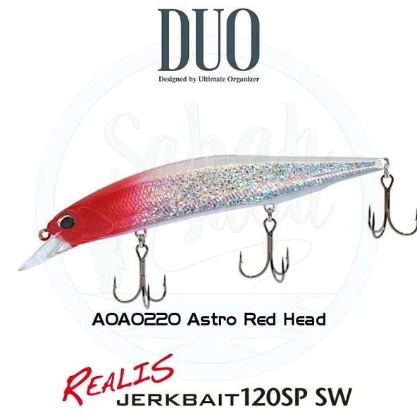 Duo Realis Jerkbait 120SP SW AOA0220 Astro Red Head ürün görseli 1