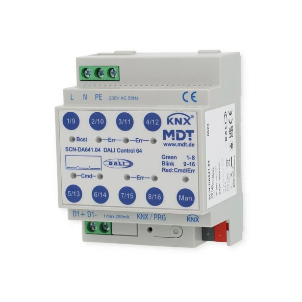 DALI Kontrol 64 Ağ Geçidi, 4TE, REG MDT SCN-DA641.04 ürün görseli 1