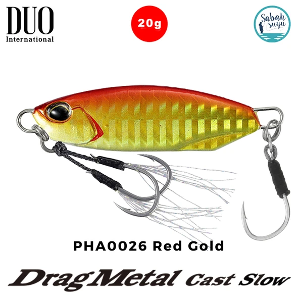 Duo Drag Metal Cast Slow Jig 20gr. PHA0026 Red Gold ürün görseli 1