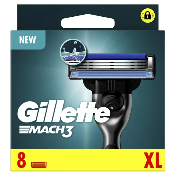 Gillette Mach3 Taban Bıçağı Normal 10x8CT ürün görseli 1