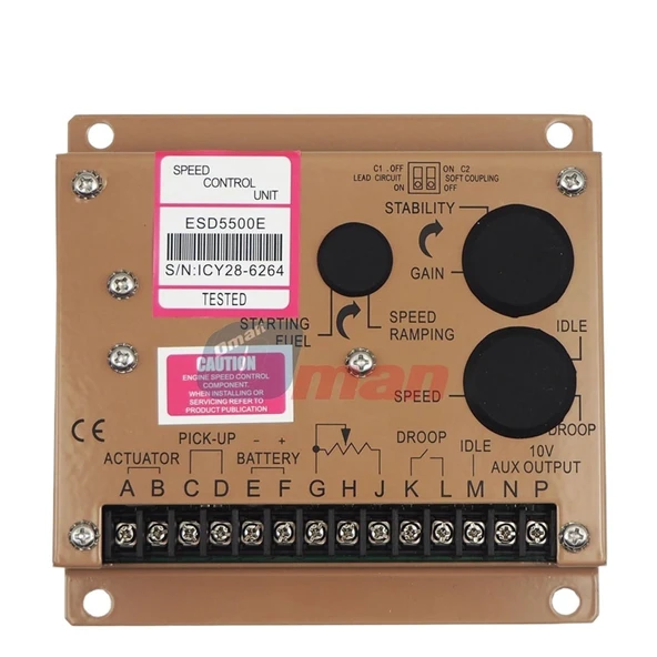 ESD5500E Çift Kondansatörlü Dizel Jeneratör Seti Kontrol Cihazı, Motor Hız Kontrol Cihazı ürün görseli 1