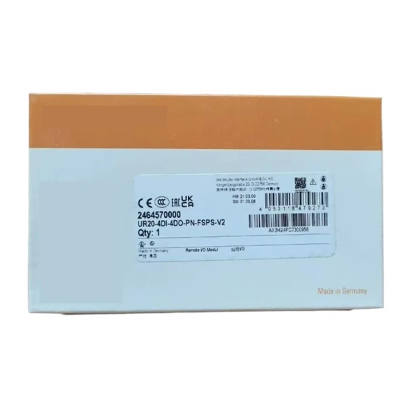 KOSBO PLC modülleri 4 girişli güvenlik modülü 4 girişli güvenlik modülü UR20-4DI-4DO-PN-FSPS-V2 2464570000 CPU modülleri ürün görseli 1