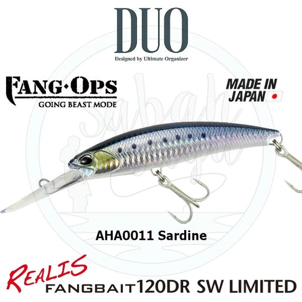 Duo Realis Fang Bait 120DR SW AHA0011 Sardine ürün görseli 1