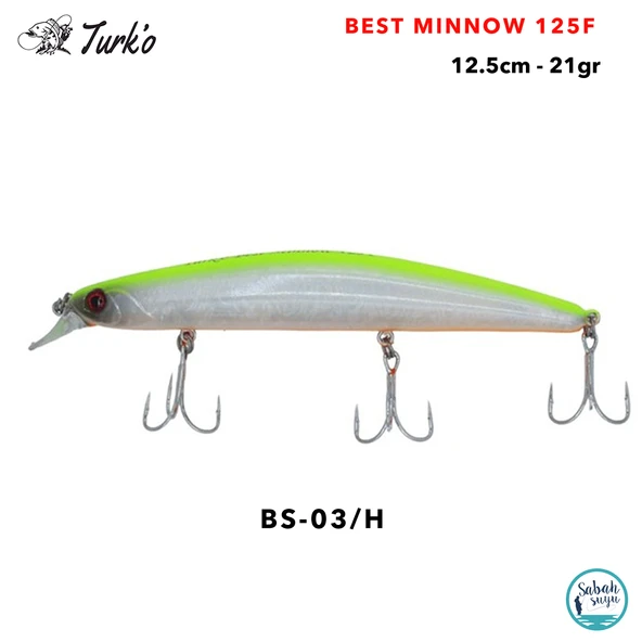 Turko Best Minnow 125F 21gr BS-03-H ürün görseli 1
