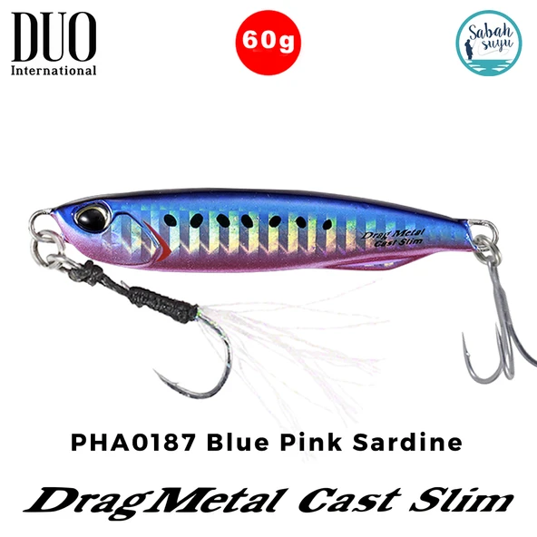 Duo Drag Metal Cast Slim Jig 60gr. PHA0187 Blue Pink Sardine ürün görseli 1