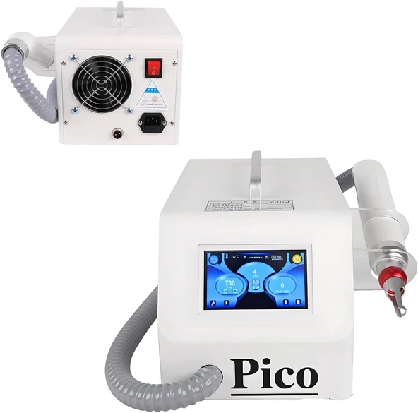 Lazer dövme silme cihazı, 5 problu profesyonel dövme silme cihazı, su gerektirmez, pigment lekelerinin giderilmesi, cilt beyazlatma, vücut ve kaş dövmeleri için kullanılır. ürün görseli 1