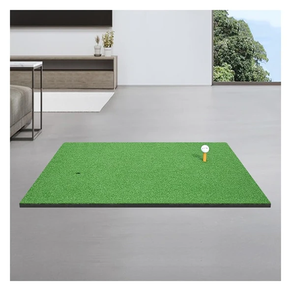 Golf Matı, Kalınlaştırılmış Golf Antrenman Matı, Bahçede Sallanma ve Çatlama Amaçlı İç ve Dış Mekan Kullanımına Yönelik Sentetik Suni Çim Golf Eğitim Matı (Yeşil-20mm, 1x1.3m) ürün görseli 1