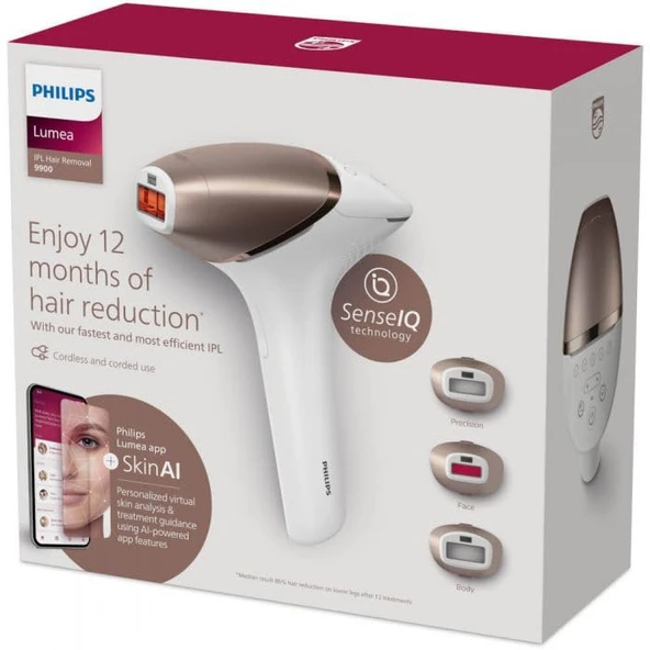 Philips BRI973/00 epilatör ve luce pulsata Luce pulsata intensa [IPL] Rose Gold, Bianco (IPL SAÇ ÇIKARICI BRI973/00 PHILIPS PCP) ürün görseli 1