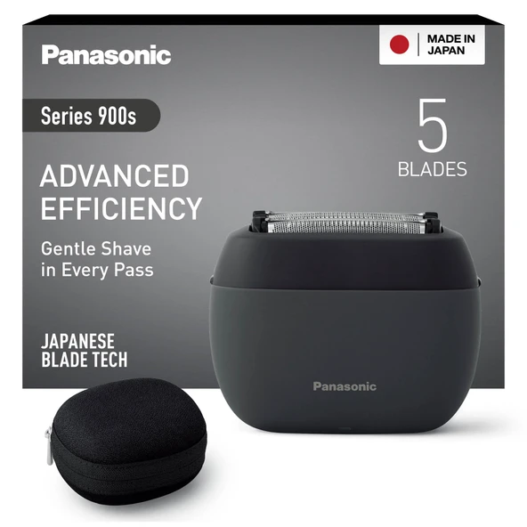 Panasonic ES-PV3B-K803 Series 900s Premium Kompakt Tıraş Makinesi, Erkekler için 5 Bıçaklı Islak ve Kuru Tıraş Makinesi, Duyarlı Sakal Sensörü, USB-C, Premium Kılıf, Antrasit ürün görseli 1