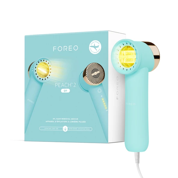 FOREO PEACH 2 go IPL epilasyon cihazı Hareket halindeyken kalıcı epilasyon Lazer epilasyon vücut yüzü hızlı ağrısız soğutma ve silikon kılıf Arctic Blue ürün görseli 1