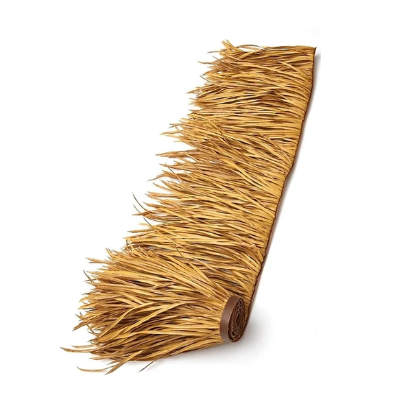 pujindu Yapay Palmiye Saman Ruloları, Tiki Saman Çim Çatı, Tiki Bar için Saz Çatı, Plastik Saman Yolluk Rulo, Dış Mekan Gazebos için Gölgelik, Kesilmesi Kolay (0.5x1m / 13PCS) ürün görseli 1