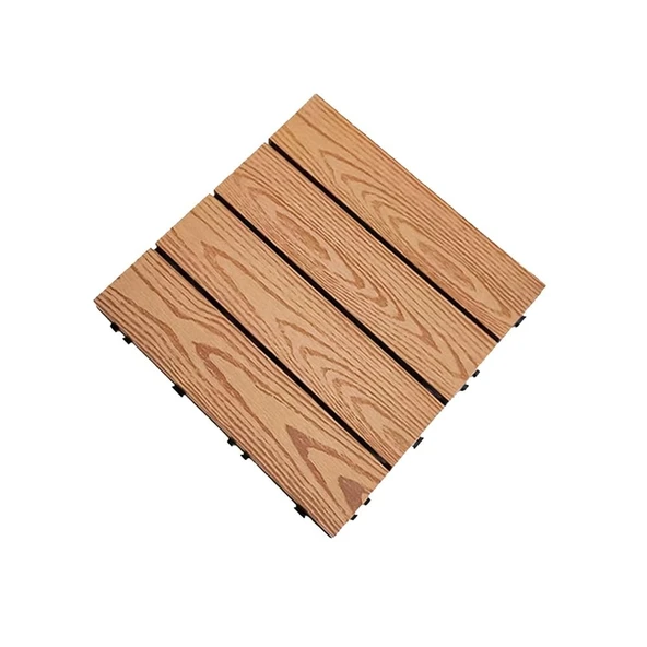 Kilitli Plastik Veranda Fayansları, Veranda Fayansları, Kilitli Veranda Fayansları, Dış Mekan Su Geçirmez Döşeme, Herkes İçin (Sarı-A,11.8x11.8IN/10PCS) ürün görseli 1