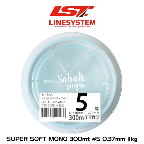 Linesystem Super Soft Mono Misina #5 0.37mm 11kg. 300mt. ürün görseli 1