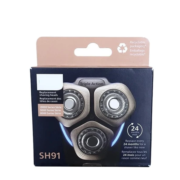 Philips SH91 yedek tıraş başlığı, 9000 ve Prestige SP9xxx serisi elektrikli tıraş makineleri için 3 folyo + 3 kesici ile uyumludur ürün görseli 1