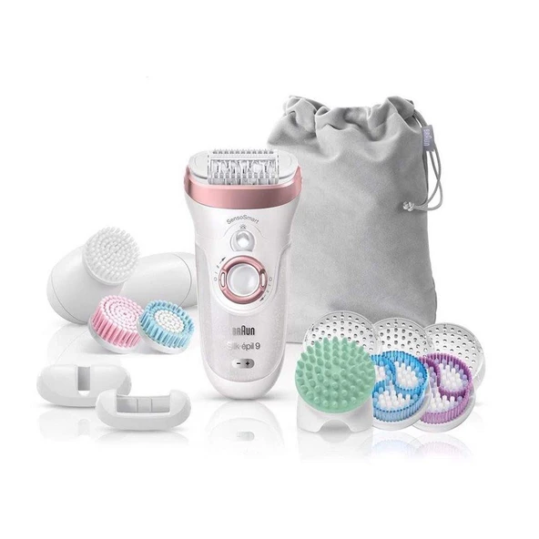 Braun 9-970 Silk-épil 9 SkinSpa SensoSmart 9/970 epilatör, plastik, gül ürün görseli 1