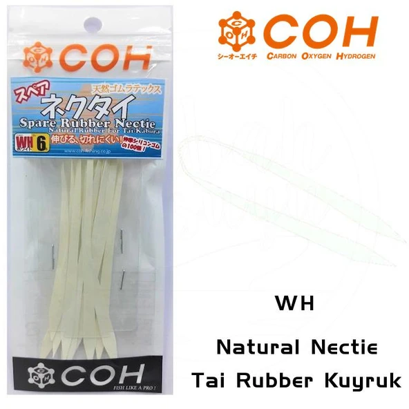 COH Natural Necktie Tai Rubber Kuyruk - WH ürün görseli 1