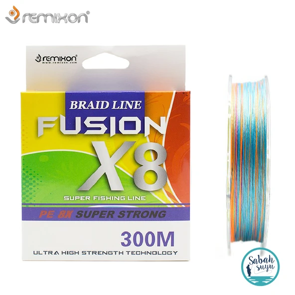 Remixon Fusion X8 İp Misina 300mt 0.22mm 14kg Multi ürün görseli 1
