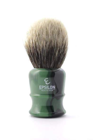 Epsilon Porsuk Tıraş Fırçası Beyaz Yeşil 50/26mm Standart Benzersiz ürün görseli 1