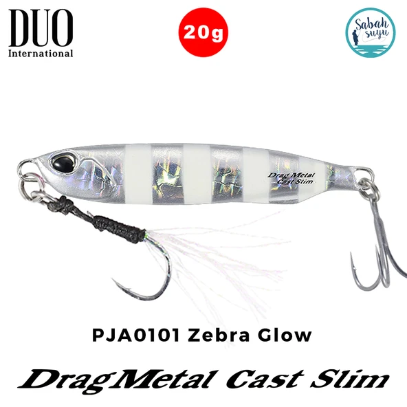 Duo Drag Metal Cast Slim Jig 20gr. PJA0101 Zebra Glow ürün görseli 1
