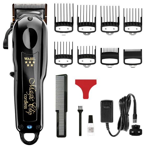 Wahl Kablosuz Black Magic Klipsli Profesyonel Kuaför Makası, Tüm Saç Tipleri için Kullanılır, Toplu Kaldırma, Geliştirilmiş Motor, Pürüzsüz Kesimler, Crunch Blade Teknolojisi ürün görseli 1