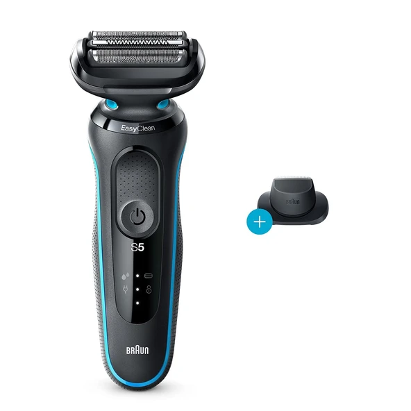 Braun Series 5 50-M1200s tıraş makinesi, siyah/turkuaz ürün görseli 1