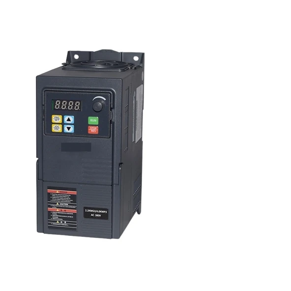 Frekans İnvertörü, 0.75/1.5/2.2/3kW 1/2/3HP 380V VFD Ekonomik Frekans İnvertörü Dönüştürücü Motor Hızı Vektör Kontrolü İş Mili Motor Hız Kontrolü için Küçük İnvertör( ürün görseli 1
