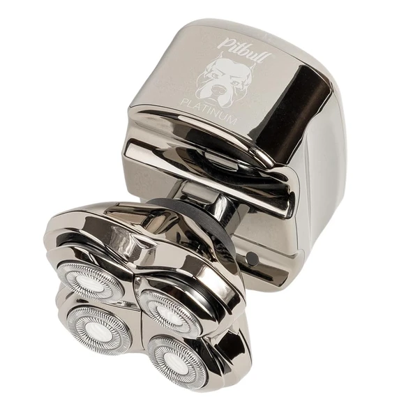 Skull Shaver Pitbull Platinum Pro PX5 - Erkekler için Elektrikli Tıraş Makinesi - Kablosuz, Şarj Edilebilir, Islak ve Kuru, Kel Kafalar için Ergonomik - Durulama Standı ve Seyahat Çantasıyla ürün görseli 1
