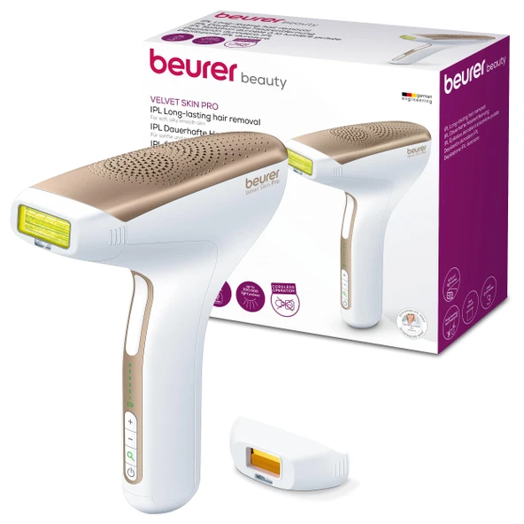 Beurer IPL Velvet Skin Pro kablosuz cihaz, kalıcı epilasyon, klinik olarak test edilmiştir, geniş ışık alanı, 300.000 ışık atımı ürün görseli 1