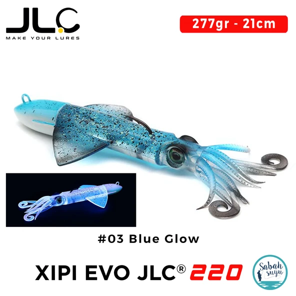 JLC Xipi Evo 220 Set 277gr 21cm #03 Blue Glow Silikon Kalamar ürün görseli 1