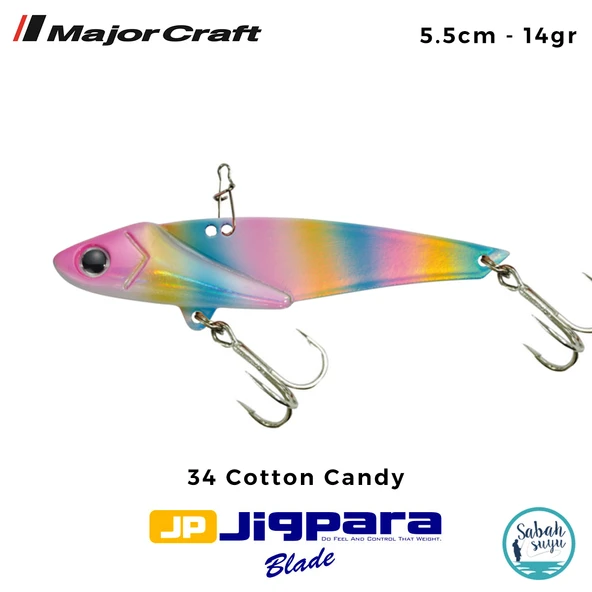 Major Craft Jigpara JPB-55 Blade Vibrasyon Jig 55mm 14gr #34 Cotton Candy ürün görseli 1