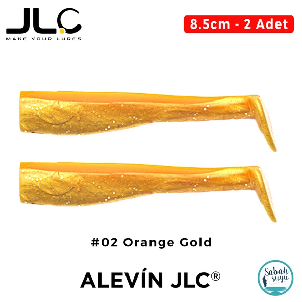 JLC Alevin 8.5cm 5gr #02 Orange Gold Silikon Kuyruk (2 Adet) ürün görseli 1