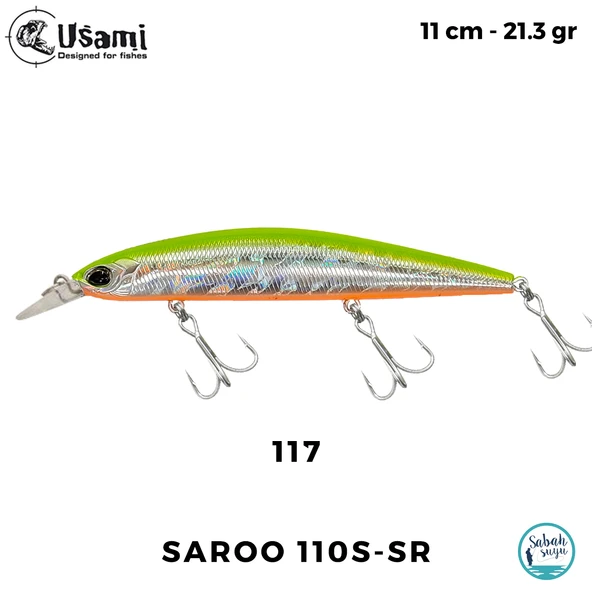 Usami Saroo 110S-SR 21.3gr Maket Balık #117 ürün görseli 1