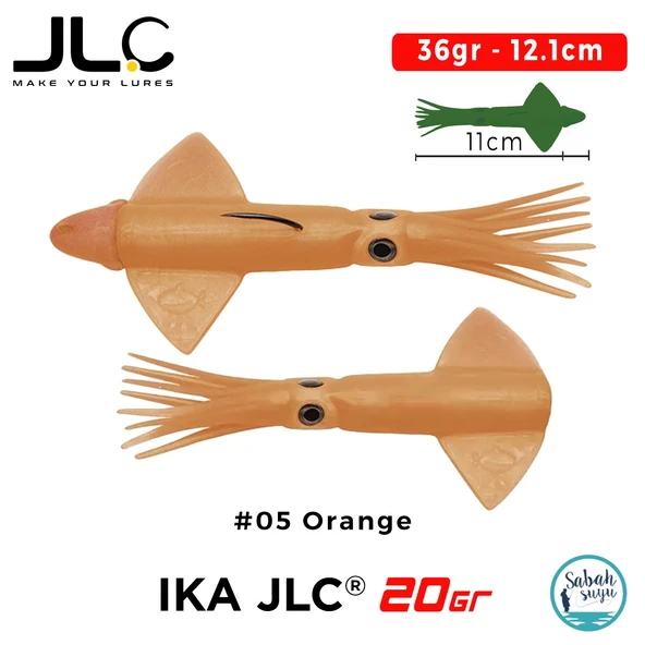 JLC IKA 20 Combo Set 36gr 12.1cm #05 Orange (2+1) Silikon Kalamar ürün görseli 1