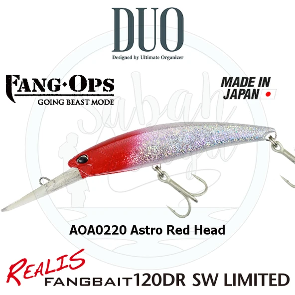 Duo Realis Fang Bait 120DR SW AOA0220 Astro Red Head ürün görseli 1