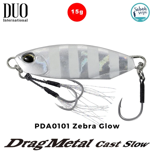 Duo Drag Metal Cast Slow Jig 15gr. PDA0101 Zebra Glow ürün görseli 1